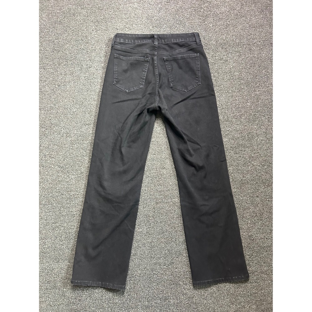 Quince Stretch High Rise Straight Jeans Black Womenss 27x27 High Rise Classic - Picture 8 of 8